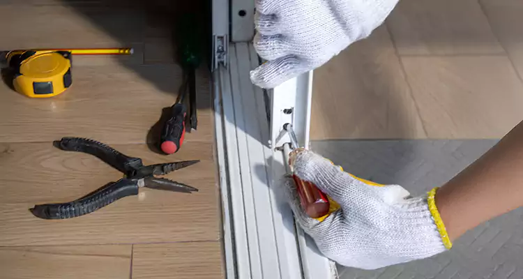 Backyard Sliding Door Track Repair in Santa Clara, CA